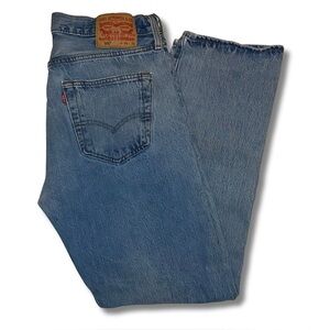 Levi's 501 Button Fly Classic Blue Jeans